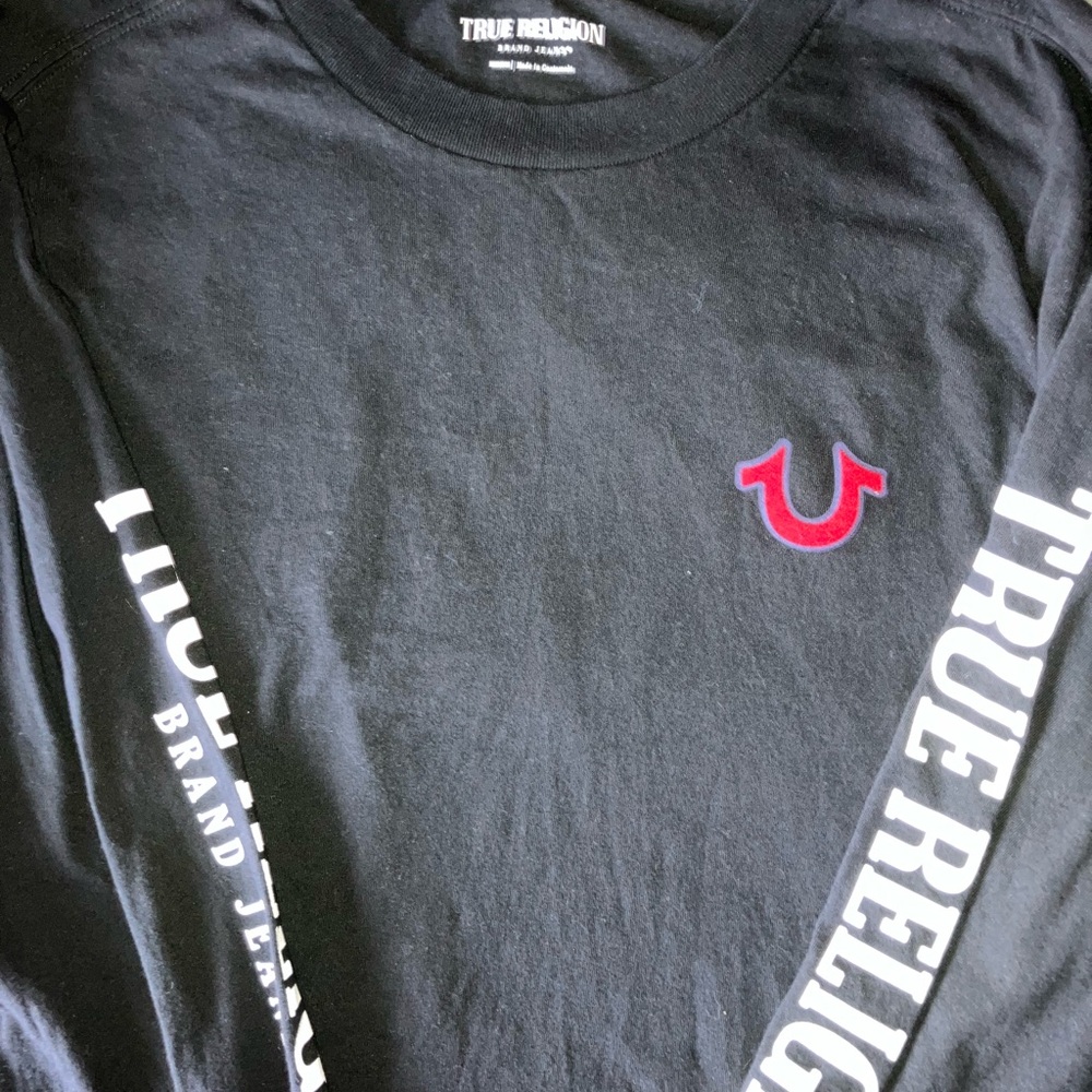 True Religion Black Long Sleeve Shirt